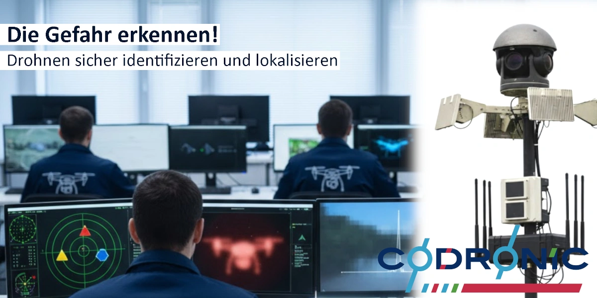 Ein Bild das ein Kontrollzentrum zur Dronhenabwehr zeigt.