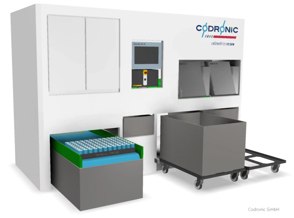 Ein Bild des Cellmetrics renew von der Vorderseite mit Bedieneinheit, Zuführung und Auswurf.